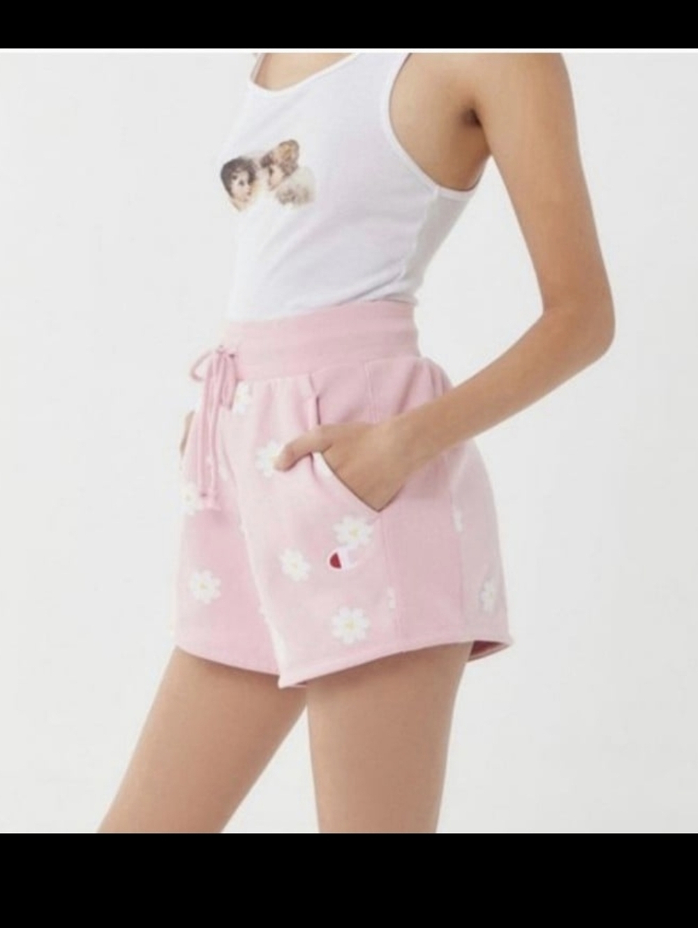 Champion Pink Daisy Shorts - Picture 2 of 5